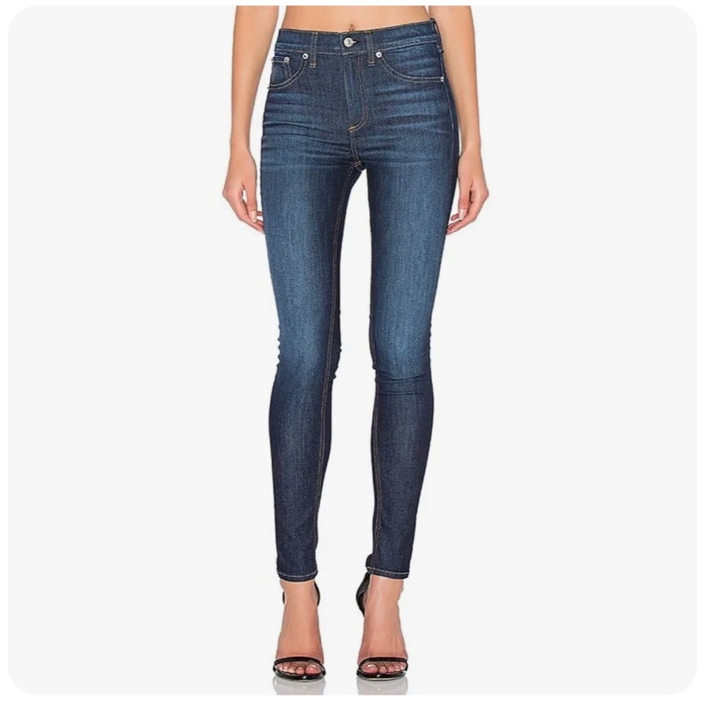 EUC Rag and Bone Arlington High Ride 10” Skinny Jeans Sz 26